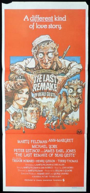 LAST REMAKE OF BEAU GESTE Daybill Movie poster Marty Feldman