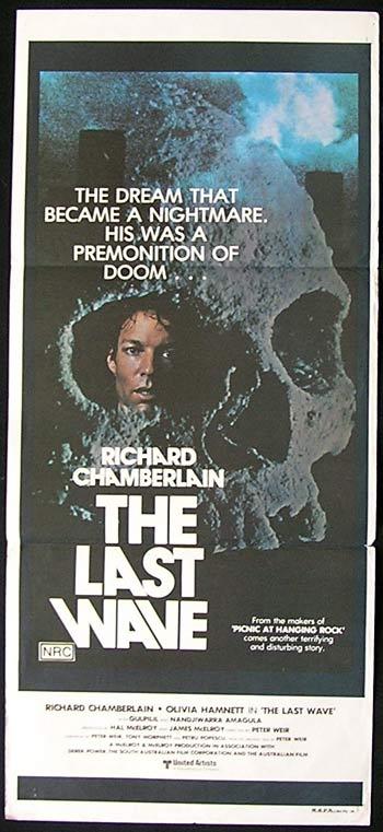 THE LAST WAVE 1977 Peter Weir SKULL STYLE daybill Movie poster