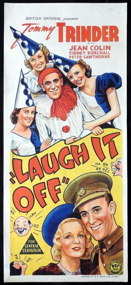 LAUGH IT OFF Original daybill Movie Poster Tommy Trinder Jean Colin