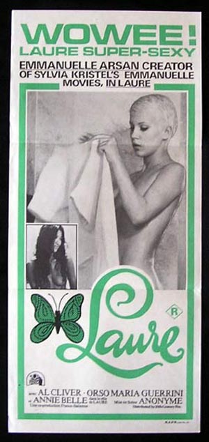 LAURE 1975 Daybill Movie Poster Annie Belle RARE Original Sexploitation