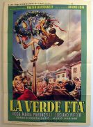LA VERDE ETA '57 LONGI art ITALIAN Movie poster