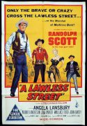A LAWLESS STREET One Sheet Movie Poster Randoph Scott