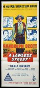 A LAWLESS STREET Daybill Movie Poster Randolph Scott Western