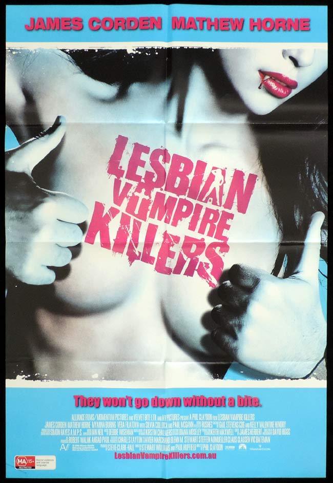 LESBIAN VAMPIRE KILLERS Original One sheet Movie poster James Corden Mathew Horne
