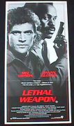 LETHAL WEAPON '87-Mel Gibson-Danny Glover daybill