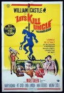 LET'S KILL UNCLE Original One sheet Movie poster WILLIAM CASTLE Nigel Green