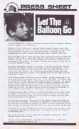 LET THE BALLOON GO Rare AUSTRALIAN Movie Press Sheet Robert Bettles