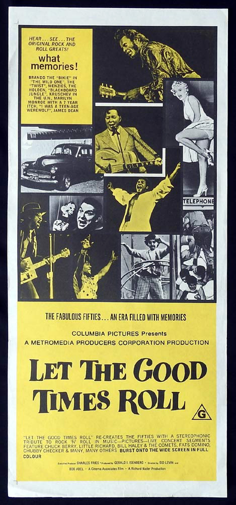 LET THE GOOD TIMES ROLL Original Daybill Movie Poster Marilyn Monroe
