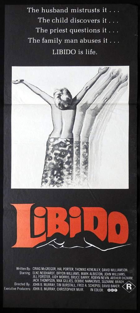 LIBIDO Daybill Movie Poster Judy Morris Jack Thompson Max Gillies