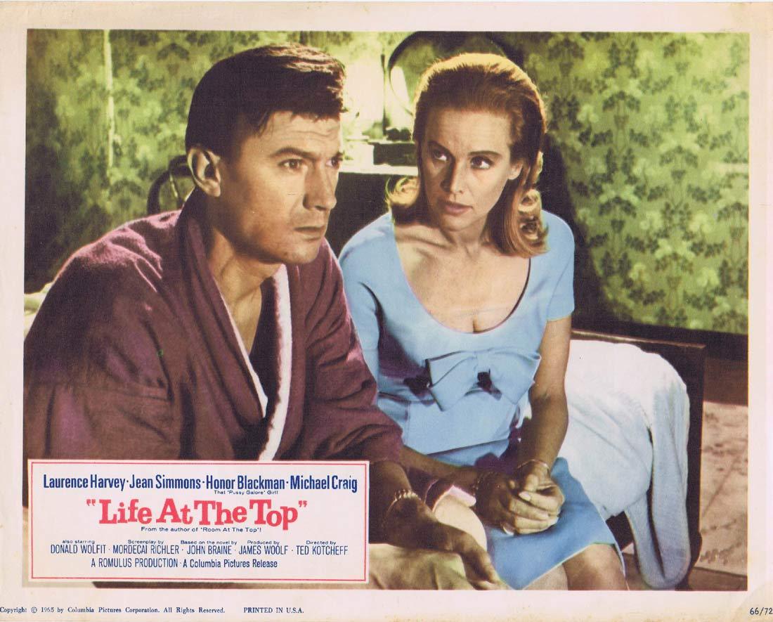 LIFE AT THE TOP Lobby Card 3 Laurence Harvey Jean Simmons