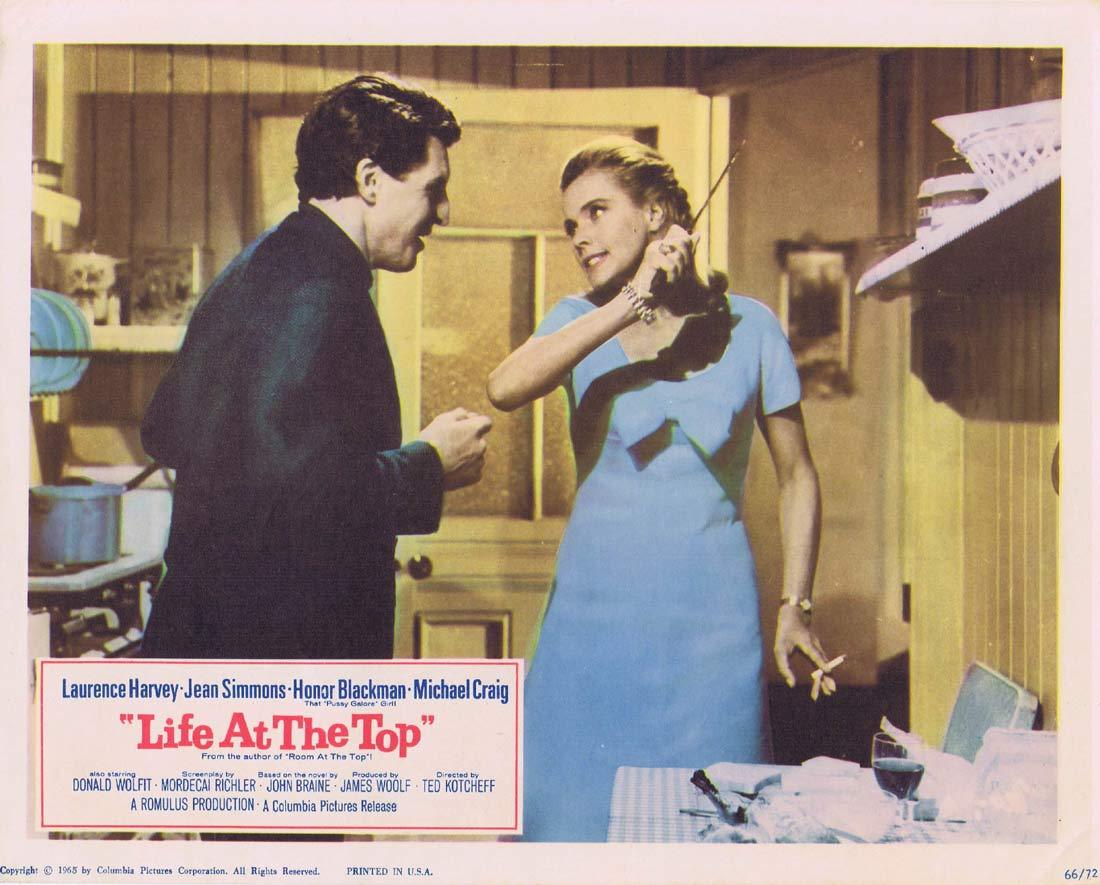 LIFE AT THE TOP Lobby Card 4 Laurence Harvey Jean Simmons