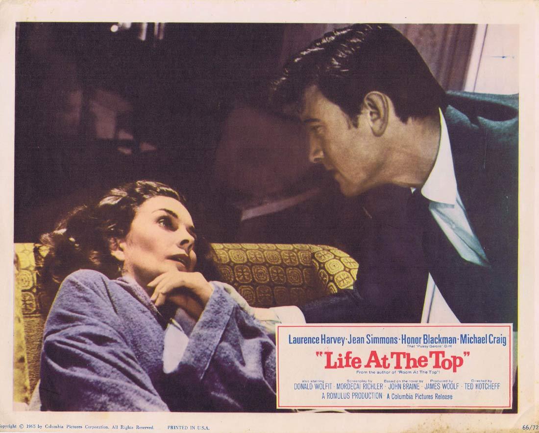 LIFE AT THE TOP Lobby Card 8 Laurence Harvey Jean Simmons