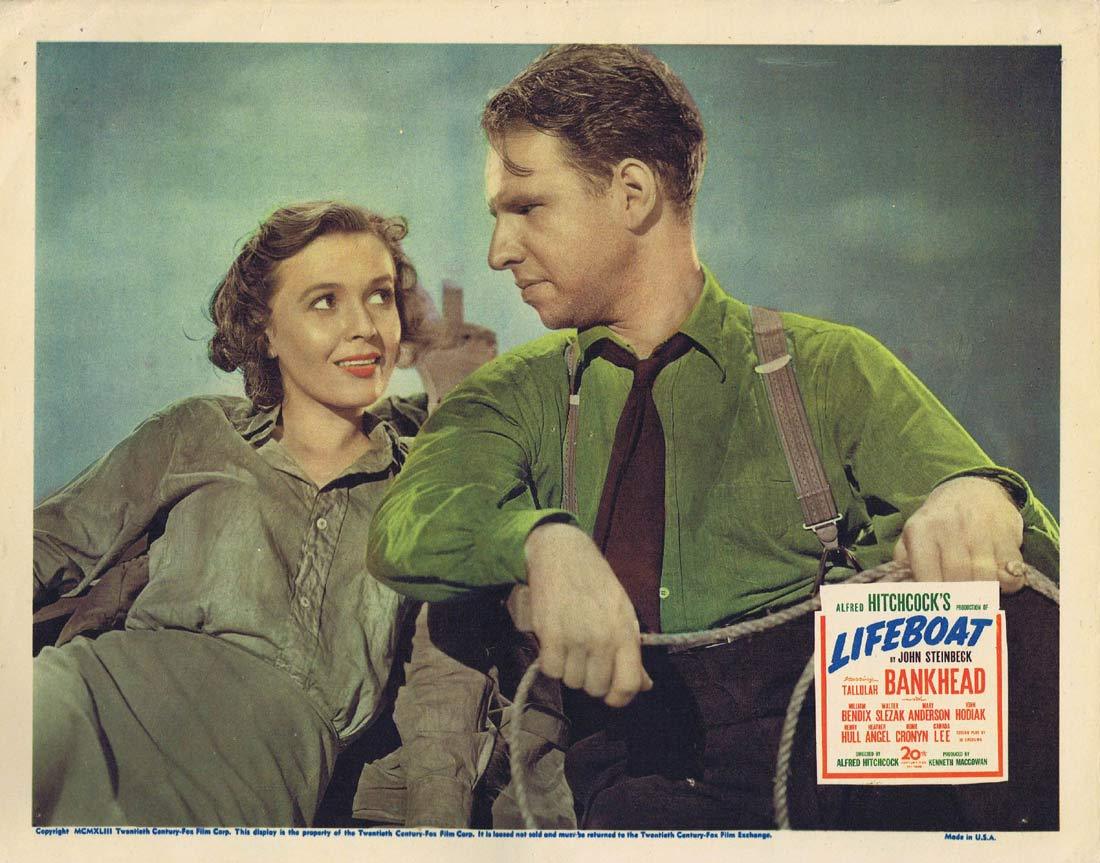 LIFEBOAT Lobby Card Alfred Hitchcock Hume Cronyn Heather Angel