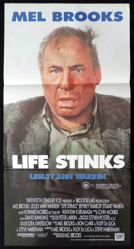LIFE STINKS Daybill Movie poster Mel Brooks