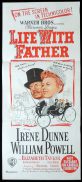 LIFE WITH FATHER Original Daybill Movie Poster William Powell Irene Dunne