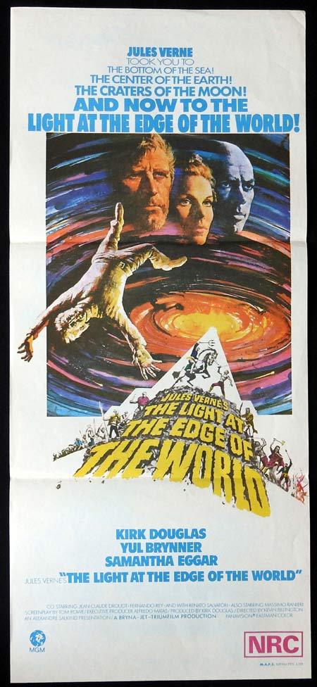 LIGHT AT THE EDGE OF THE WORLD Original Daybill Movie Poster Kirk Douglas