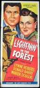 LIGHTNIN IN THE FOREST 1948 Lynne Roberts Movie poster