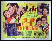LILI '52-Leslie Caron-Ferrer US HALF SHEET poster