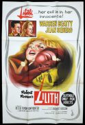 LILITH One Sheet Movie Poster Warren Beatty Jean Seberg
