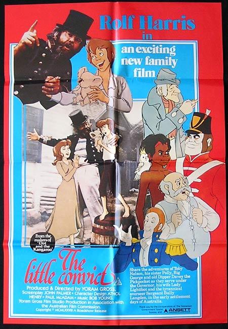 LITTLE CONVICT Movie Poster 1979 Rolf Harris ORIGINAL One sheet