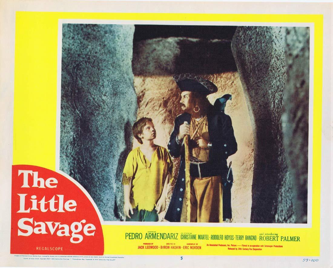THE LITTLE SAVAGE Original Lobby Card 5 Pedro Armendáriz Christiane Martel