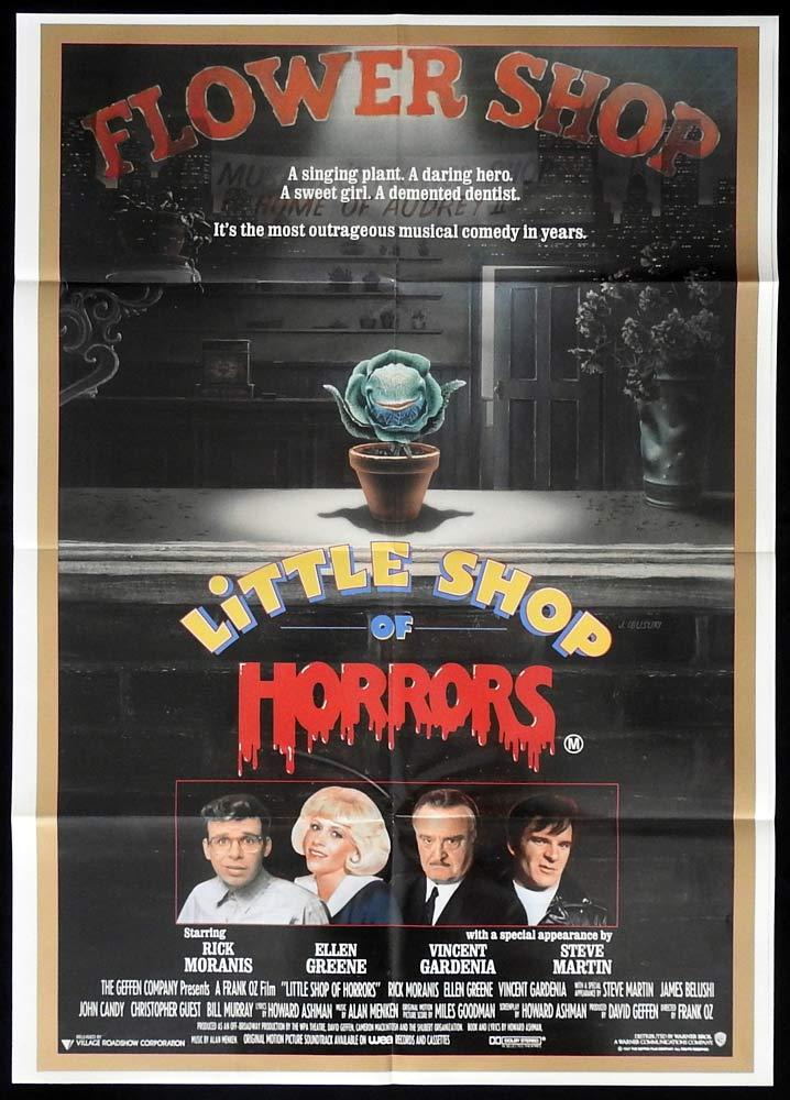 LITTLE SHOP OF HORRORS One sheet Movie Poster Rick Moranis Frank Oz