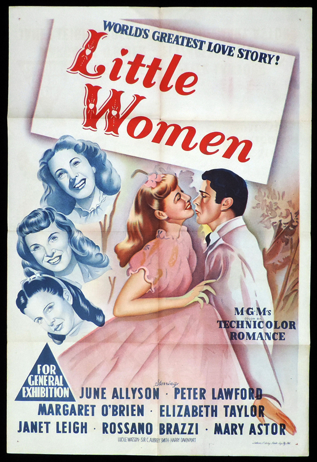 LITTLE WOMEN One Sheet Movie Poster Elizabeth Taylor - Moviemem ...