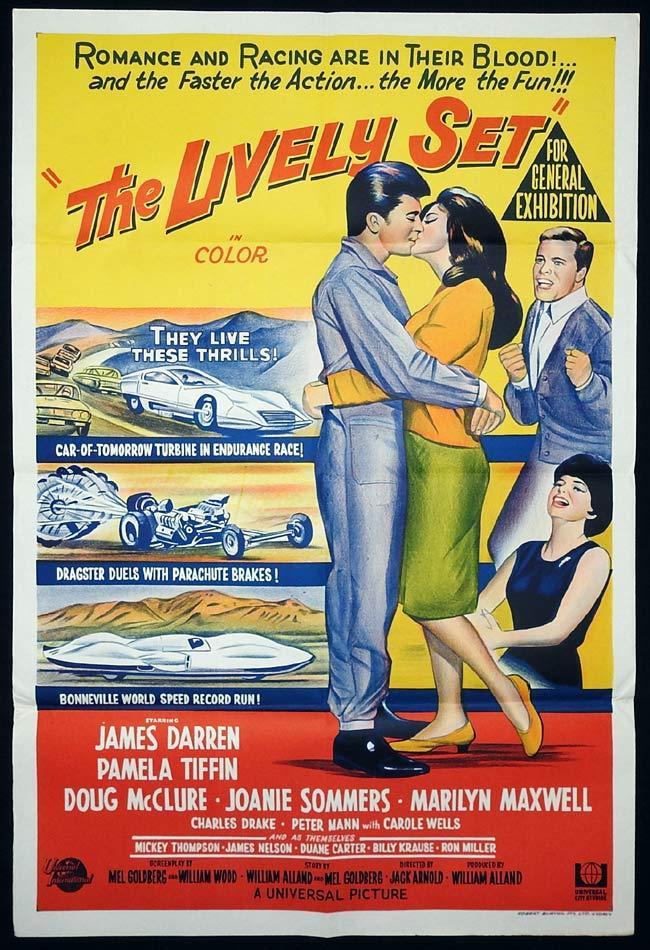 THE LIVELY SET Original One sheet Movie poster Pamela Tiffin Doug McClure