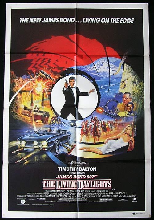 LIVING DAYLIGHTS, The ’87-James Bond RARE AUSTRALIAN 1 sht poster A