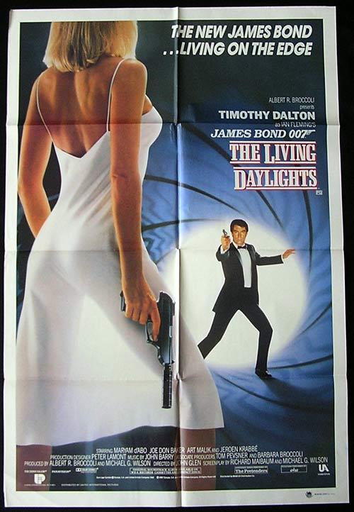 LIVING DAYLIGHTS, The '87-James Bond RARE AUSTRALIAN 1 sht poster ...