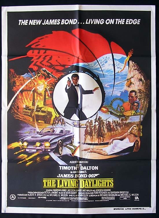 LIVING DAYLIGHTS, The ’87-James Bond RARE 1 sht poster