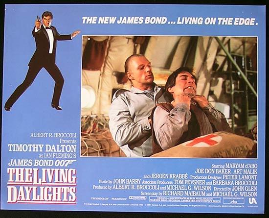 LIVING DAYLIGHTS, The ’87-James Bond RARE British Lobby Card #3