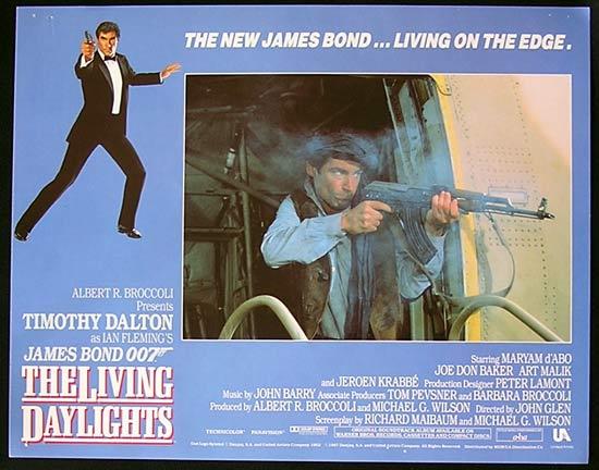 LIVING DAYLIGHTS, The ’87-James Bond RARE British Lobby Card #7