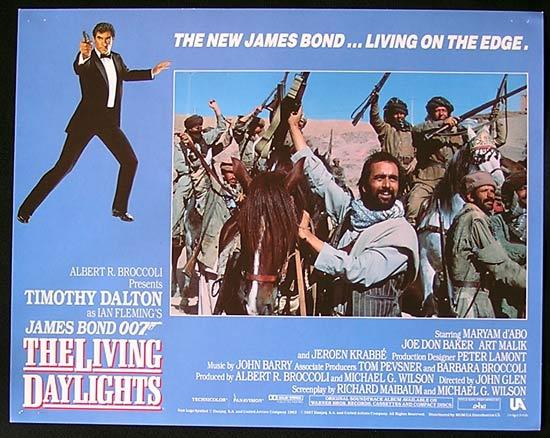 LIVING DAYLIGHTS, The ’87-James Bond RARE British Lobby Card #8