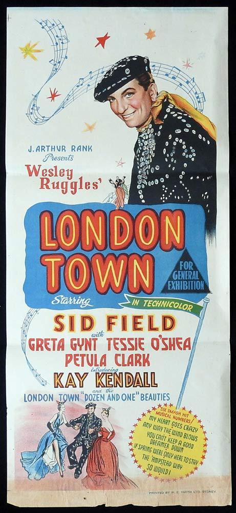 LONDON TOWN Original Daybill Movie poster Sid Field Petula Clark