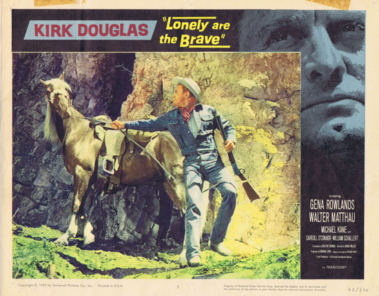 LONELY ARE THE BRAVE 1962 Kirk Douglas US Lobby Card 5