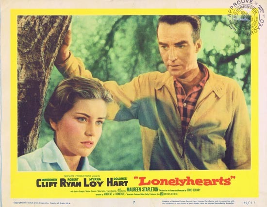 LONELYHEARTS 1959 Lobby Card 7 Montgomery Clift Dolores Hart