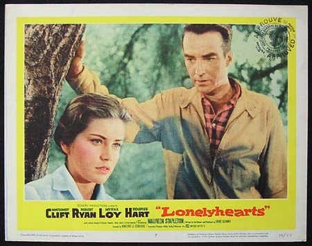 LONELYHEARTS ’59-Montgomery Clift ORIGINAL US Lobby card #7