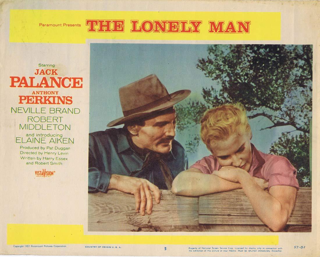 THE LONELY MAN Original Lobby Card 5 Jack Palance Anthony Perkins