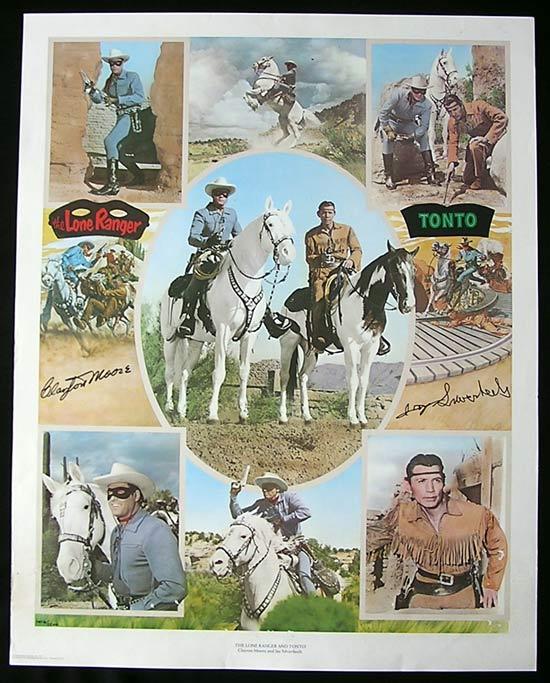THE LONE RANGER Autographed poster signed by Jay Silverheels and ...