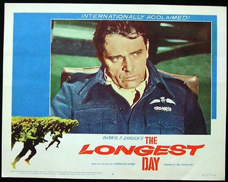 THE LONGEST DAY Lobby Card 2 Richard Burton 1962