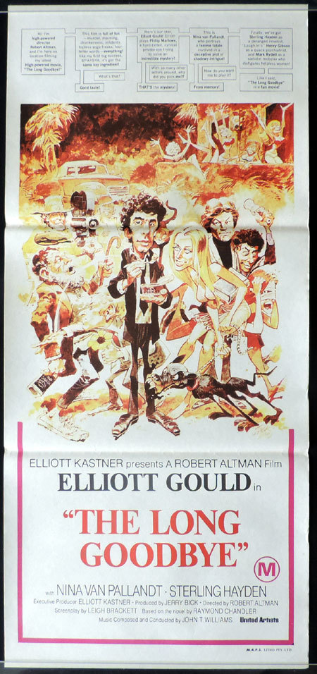 THE LONG GOODBYE Australian Daybill Movie poster Robert Altman