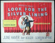 LOOK FOR THE SILVER LINING '49-Bolger US HALF SHEET poster