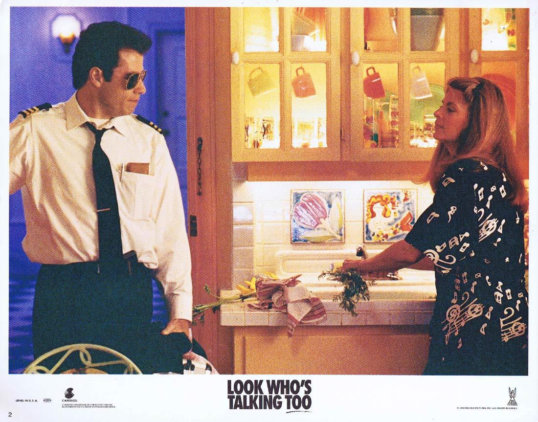 LOOK WHO’S TALKING TOO Original Lobby Card 2 John Travolta Kirstie Alley