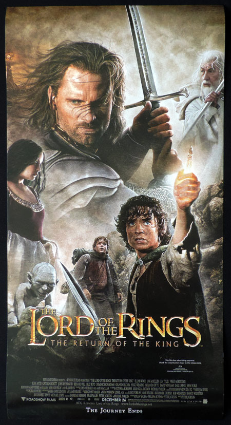 LORD OF THE RINGS RETURN OF THE KING Vintage Australian Daybill Movie Poster
