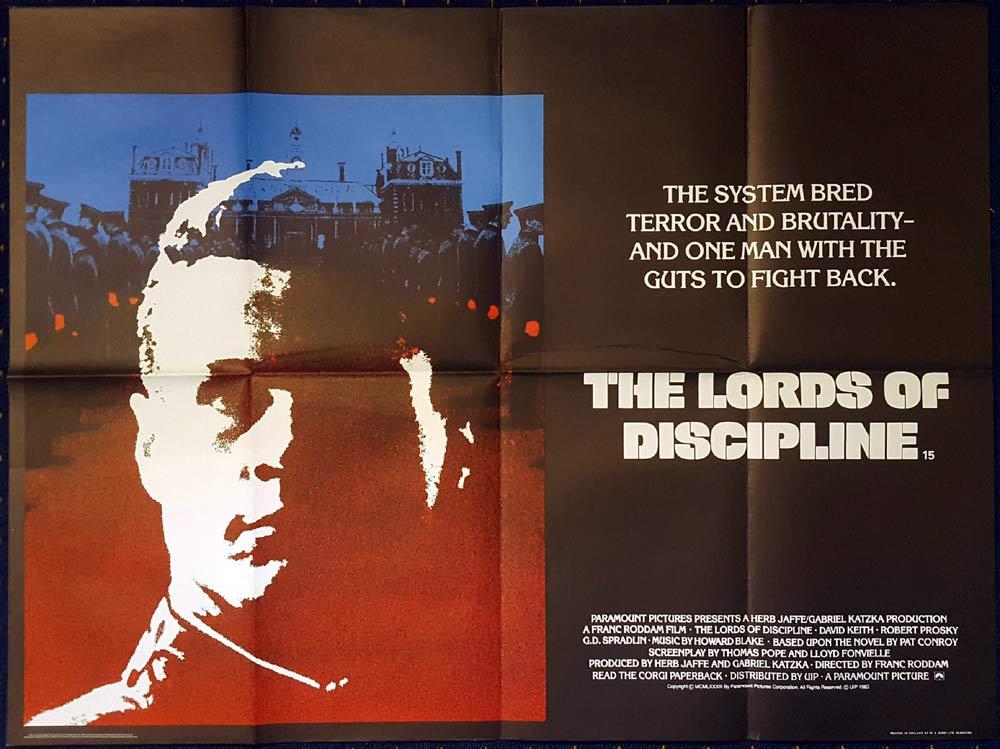 THE LORDS OF DISCIPLINE Original British Quad poster Robert Prosky