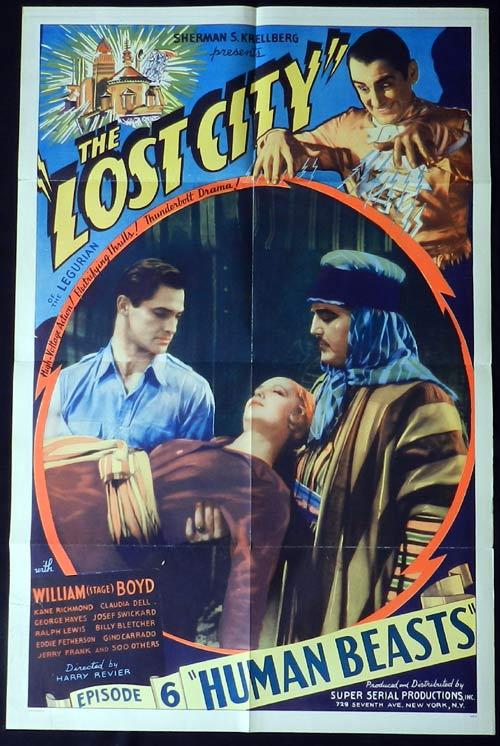 THE LOST CITY One sheet Movie Poster Sci Fi Serial Ch.6 Kane Richmond