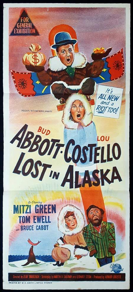 LOST IN ALASKA Original Daybill Movie poster Abbott and Costello