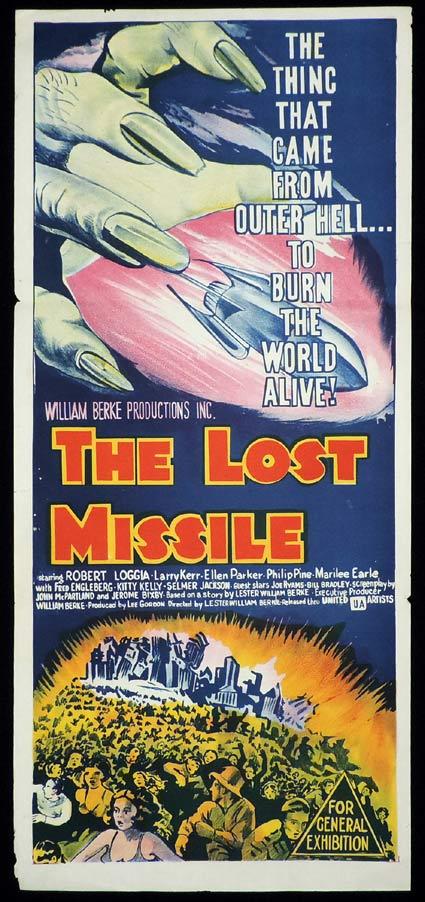 THE LOST MISSILE Original Daybill Movie Poster Sci Fi