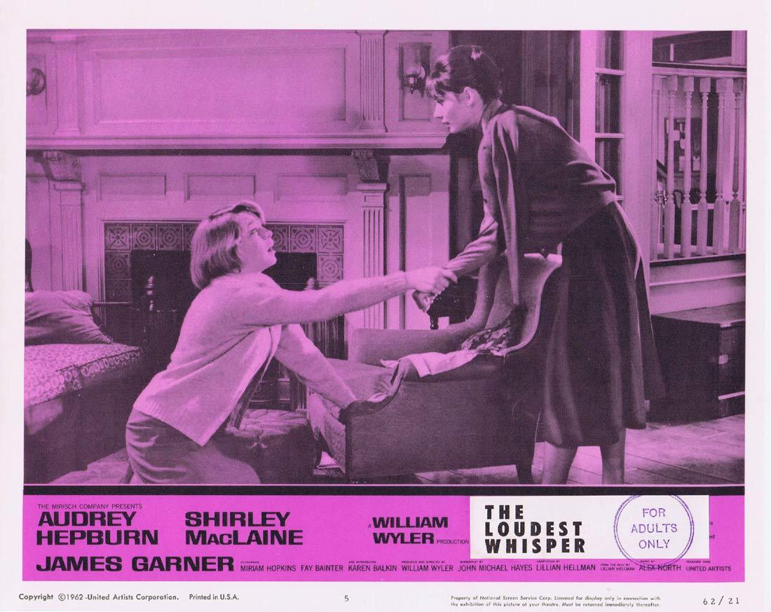 THE LOUDEST WHISPER Lobby Card 5 Shirley MacLaine Audrey Hepburn Childrens Hour